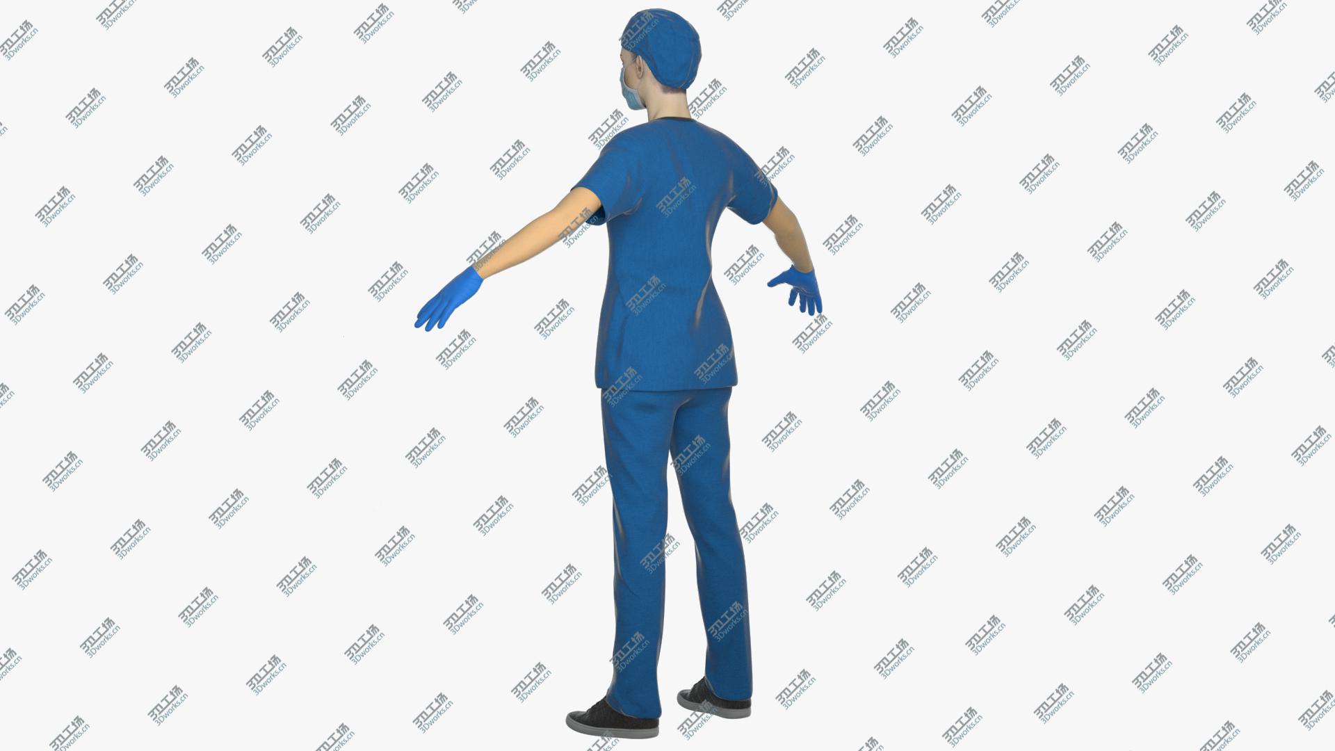 images/goods_img/2021040164/3D Female Nurse in PPE with Surgical Mask model/2.jpg